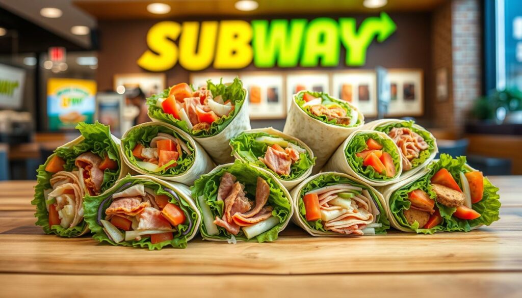 Subway Wraps Menu with Prices