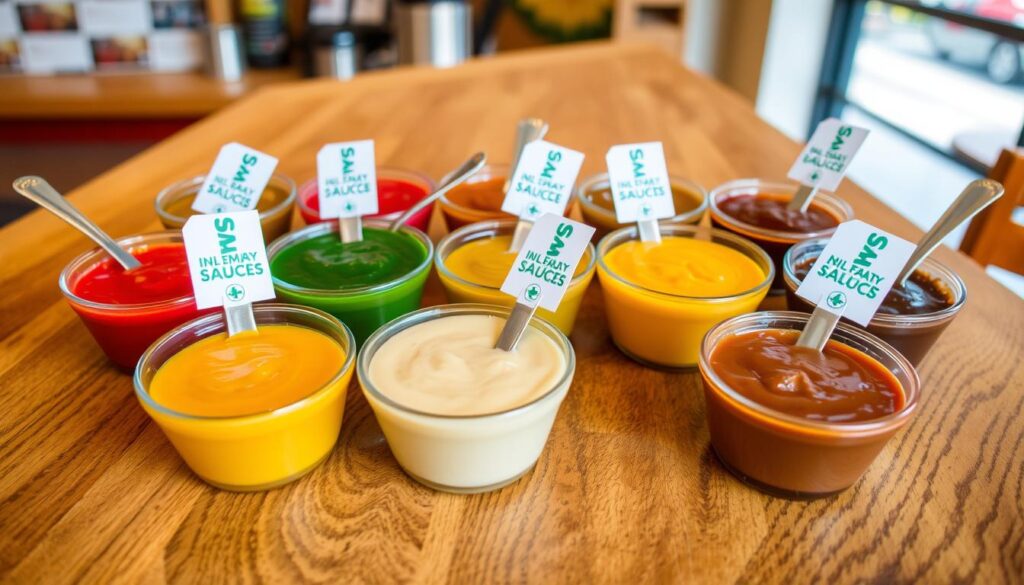 subway sauces menu